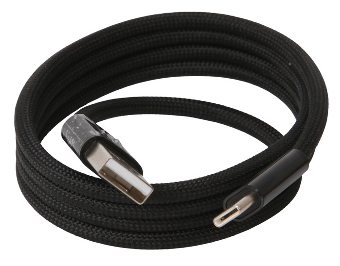 USB-A til USB-C magnetisk kabel 1 meter sort